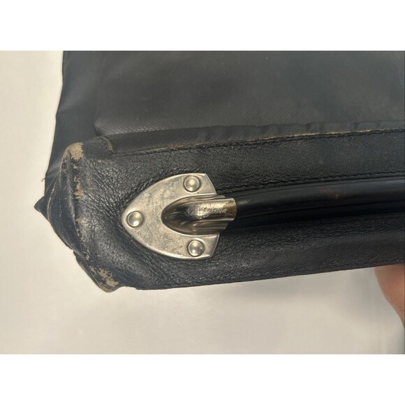 Vintage Bold Everywhere Piero Guide Leather Etage Bag Black 12x 19 Briefcase ‘88 - Picture 5 of 10